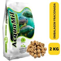 Ração Acquamil Furadinha Pesca P22 Pesqueiro Peixes Aqua 2kg