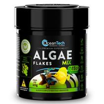 Ração Algae Flakes Mix 10g Ocean Tech para Peixes Pote