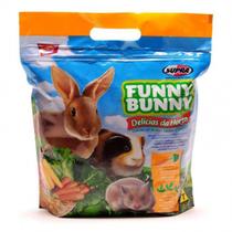 Ração alimento Funny Bunny delicias da horta p roedores 500g
