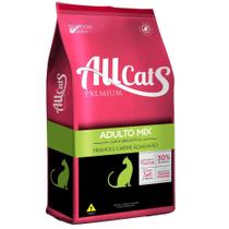 Ração Allcats Premium Adulto Mix Frango, Carne e Salmão - 10,1 Kg