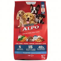 Ração Alpo para Cães Filhotes Carne,Frango,Cereais,Vegetais e Leite 1kg - PURINA