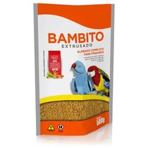 Ração Bambito Extrusado 500g Biotron Alimento Para Psitacídeos
