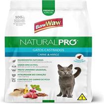 Ração Baw Waw Natural Pró Gato Castrado Carne e Arroz 2,5kg
