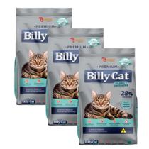 Ração Billy Cat Select Castrados 3Kg - Kit com 3 pacotes de 1Kg
