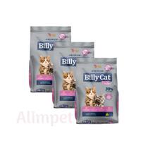 Ração Billy Cat Select Filhotes 3Kg - Carne Frango Leite - Kit com 3 pacotes de 1kg