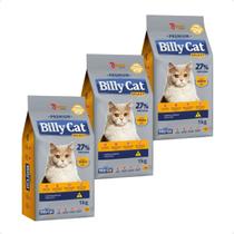 Ração Billy Cat Select Gatos Adultos Frango - 1Kg 3 Unidades Ração Billy Cat Select Gatos Adultos Frango - 1Kg 3 Unidades