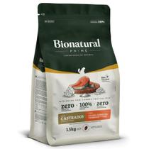 Ração Bionatural Prime Gatos Castrados Salmão 1,5kg - MANFRIM Ração Bionatural Prime Gatos Castrados Salmão 1,5kg - MANFRIM