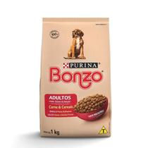 Ração BONZO para Cães Adultos Carne e Cereais 1kg