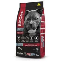 Ração Cachorro Filhote Premium Biocare Especial 30% Proteína Power Training Frango & Carne 15Kg