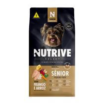 Ração Cães Nutrive Select Senior Pequeno porte Frango e Arroz 10kg
