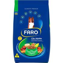 Ração Cão Faro Raças Medias e Grandes 7 Kg (Carne,Frango e Vegetais)