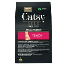 Ração Catsy Gold Premium Especial Gatos Castrados Sabor Frango 10,1 Kg - FOSFERPET
