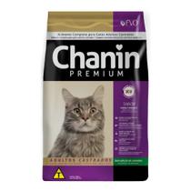 Ração Chanin Premium Gatos Adultos Castrados Sabor Carne e Frango