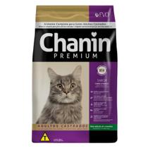 Ração Chanin Premium Sabor Carne e Frango Sem Corantes Para Gatos Adultos 10,1 kg