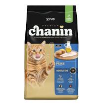 Ração Chanin Premium Sabor Peixe Sem Corantes Para Gatos Adultos 25 kg