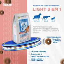 Ração de cachorro Meu Cão light 3x1 cordeiro Super Premium 10.1 kg