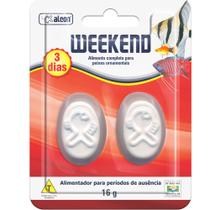 Ração de peixes duração de 3 Dias - Alimento para momento de ausência Weekend Alcon 2un