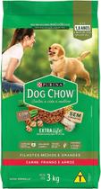 Ração Dog Chow Cães Adultos Médios e Grandes Carne, Frango e Arroz 3KG