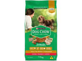 Ração DOG CHOW Cães Adultos Minis e Pequenos Frango e Arroz 1kg Ração DOG CHOW Cães Adultos Minis e Pequenos Frango e Arroz 1kg