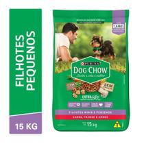 Ração DOG CHOW Cães Filhotes Minis e Pequenos Frango e Arroz 15kg Ração DOG CHOW Cães Filhotes Minis e Pequenos Frango e Arroz 15kg