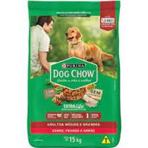 Ração Dog Chow Extra Life Carne, Frango e Arroz Cães Adultos Todas as Raças 15 kg - purina