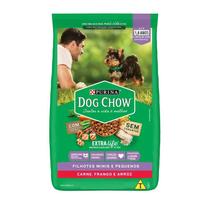 Ração Dog Chow Extralife Cães Filhotes Mini e Pequenos Carne Frango e Arroz 1kg