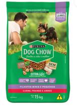 Ração Dog Chow Filhotes Raças Pequenas - Carne, Frango e Arroz - 15kg - Purina