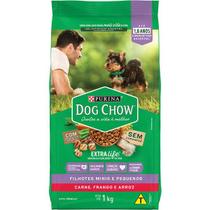 Ração Dog Chow Nestlé Purina Extra Life para Cães Filhotes Mini e Pequenos Sabor Carne, Frango e Arroz 1 Kg