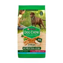 Ração Dog Chow para Cães Adultos de Porte Médio e Grande Sabor Carne, Frango e Arroz - 15kg