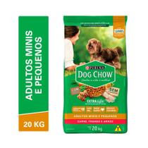 Ração Dog Chow para Cães Adultos de Raças Pequenas Sabor Frango e Arroz - 20kg