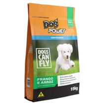 Ração Dog Power Dogs Can Fly Frango Arroz Cães Filhotes 15Kg