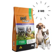 Ração Dogs Can Fly Frango/Arroz Cão Raças Pequenas 3Kg 2 Un