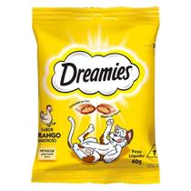 Ração Dreamies Frango 40g - Embalagem com 22 Unidades Ração Dreamies Frango 40g - Embalagem com 22 Unidades