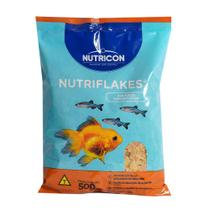 Ração Em Flocos Nutricon Nutriflakes 500g Comida Peixes Ornamentais
