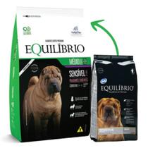 Ração Equilíbrio para Cães Adultos Sensíveis Porte Médio Cordeiro 12kg