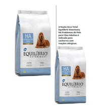 Ração Equilíbrio Veterinary Cães Hipoalergênica 2Kg Kit 2x