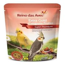 Ração Extra Gold Calopsita Frutas 400Gr - Reino Das Aves