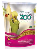 Ração Extrusada Megazoo para Calopsitas e Periquitos c/ 300g