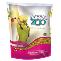 Ração Extrusada Para Calopsita E Periquito Pm13 Megazoo 350G