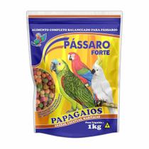 Racao Extrusada para Papagaio 1 Kg - PASSARO FORTE