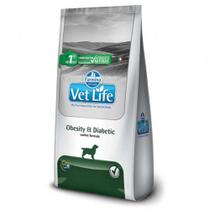 Ração Farmina Vet Life Obesidade e Diabete Para Cães 10,1kg