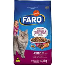 Ração Faro carne e frango grelhado para gato adulto