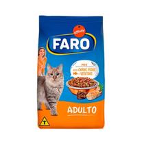 Ração Faro Para Gatos Adultos Sabor Carne/Peixe/Vegetais 1Kg - Granplus