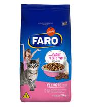 Ração Faro Para Gatos Filhotes Sabor Carne/Leite 20Kg