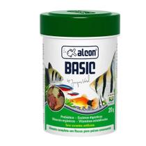 Ração flocos Para Peixes de aquário Alcon Basic alimento completo em flocos para peixe 20g