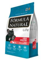 RAÇÃO FORMULA NATURAL 7kg - LIFE - CÃES ADULTOS MINI E PEQUENOS - SUPER PREMIUM. - Fórmula Natural