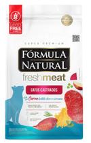 Ração Fórmula Natural Fresh Meat para Gatos Adultos Castrados Sabor Carne 7kg