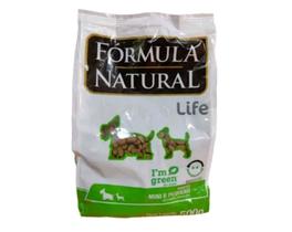 Ração fórmula Natural Life cães mini e pequeno 500g