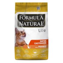 Ração Fórmula Natural Life Sabor Frango para Gatos Adultos Castrados - 7 Kg