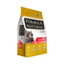 Ração Fórmula Natural para Gatos Adultos Castrados Sabor Salmão - 15kg